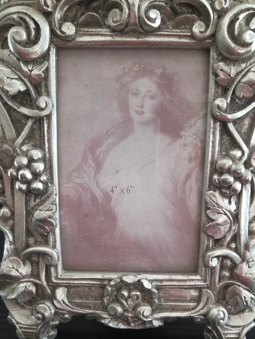 Ornate Silver Vintage Style Photo Frame